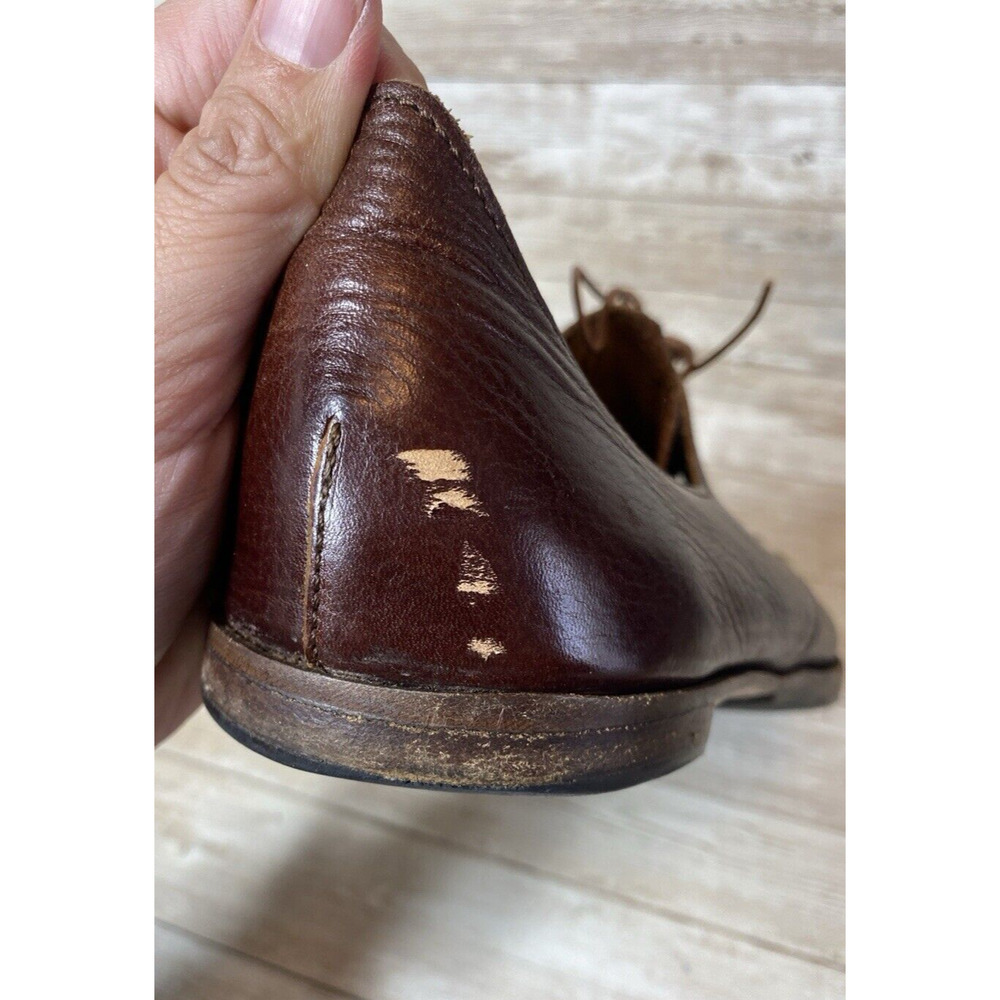 Cydwoq Shoes Womens 40EU / 10US Brown Leather Handmade USA Architectural Vintage - Picture 15 of 16